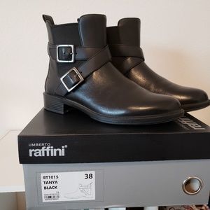 Ladies black winter booties